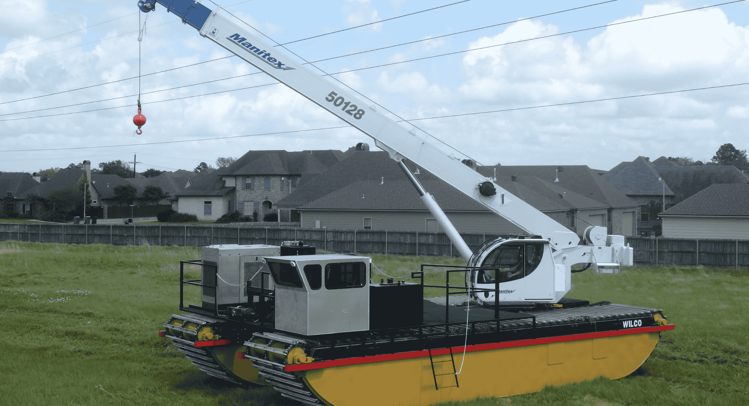 amphibious crane