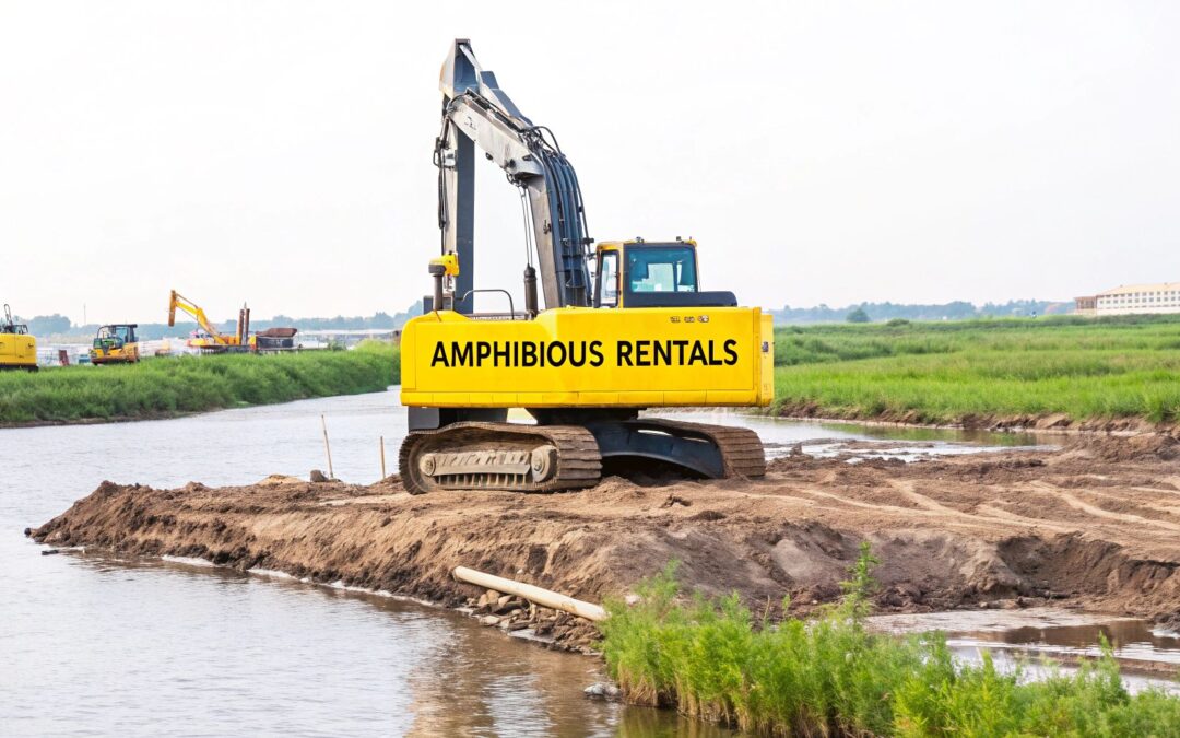 Amphibious Excavators for Rent: A Project Manager’s Guide