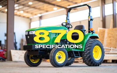 John Deere 870 Specifications: A Complete Guide